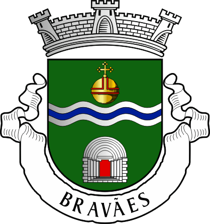 Brasão da freguesia de Bravães - Bravães civil parish, coat-of-arms