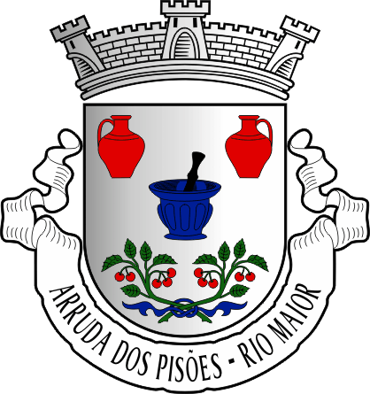 Brasão da antiga freguesia de Arruda dos Pisões - Arruda dos Pisões former civil parish, coat-of-arms Brasão da antiga freguesia de Arruda dos Pisões - Arruda dos Pisões former civil parish, coat-of-arms