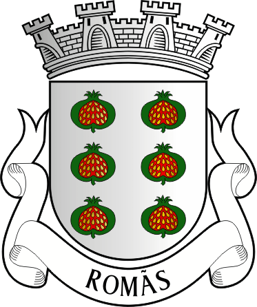Brasão da antiga freguesia de Romãs - Romãs former civil parish, coat-of-arms Brasão da antiga freguesia de Romãs - Romãs former civil parish, coat-of-arms