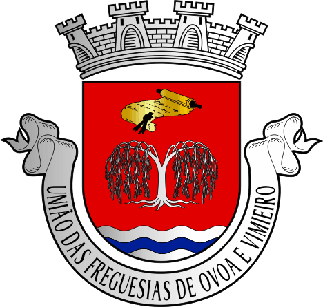 Brasão da União das freguesias de Ovoa e Vimieiro - Ovoa e Vimieiro civil parishes union coat-of-arms Brasão da União das freguesias de Ovoa e Vimieiro - Ovoa e Vimieiro civil parishes union coat-of-arms