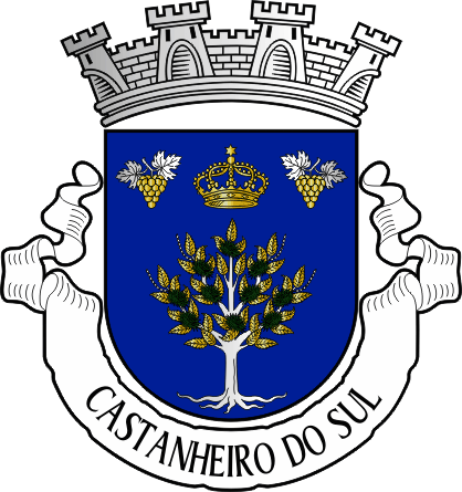 Brasão da freguesia de Castanheiro do Sul - Castanheiro do Sul civil parish, coat-of-arms Brasão da freguesia de Castanheiro do Sul - Castanheiro do Sul civil parish, coat-of-arms