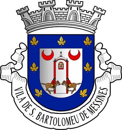 Brasão da freguesia de São Bartolomeu de Messines - São Bartolomeu de Messines civil parish, coat-of-arms Brasão da freguesia de São Bartolomeu de Messines - São Bartolomeu de Messines civil parish, coat-of-arms
