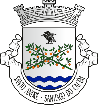 Brasão da freguesia de Santo André - Santo André civil parish, coat-of-arms Brasão da freguesia de Santo André - Santo André civil parish, coat-of-arms