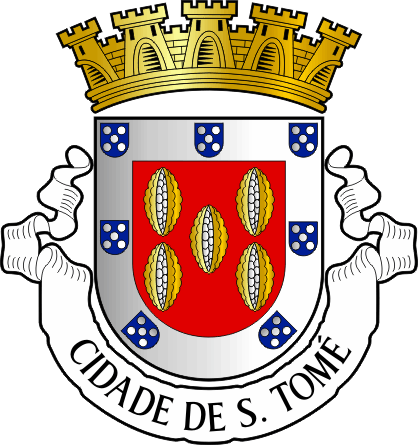 Brasão do Concelho de São Tomé - São Tomé municipal coat-of-arms Brasão do Concelho de São Tomé - São Tomé municipal coat-of-arms