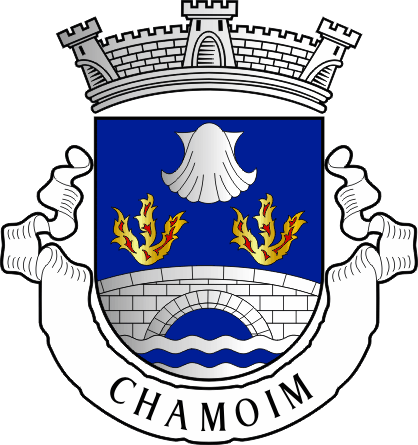 Brasão da antiga freguesia de Chamoim - Chamoim former civil parish, coat-of-arms Brasão da antiga freguesia de Chamoim - Chamoim former civil parish, coat-of-arms