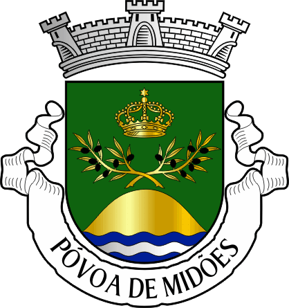 Brasão da freguesia de Póvoa de Midões - Póvoa de Midões civil parish, coat-of-arms