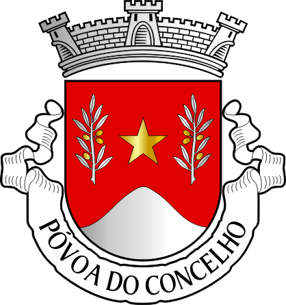 Brasão da freguesia de Póvoa do Concelho - Póvoa do Concelho civil parish, coat-of-arms Brasão da freguesia de Póvoa do Concelho - Póvoa do Concelho civil parish, coat-of-arms