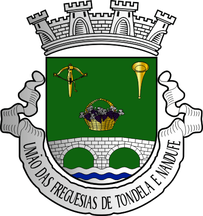 Brasão da União das freguesias de Tondela e Nandufe - Tondela and Nandufe civil parishes union coat-of-arms Brasão da União das freguesias de Tondela e Nandufe - Tondela and Nandufe civil parishes union coat-of-arms