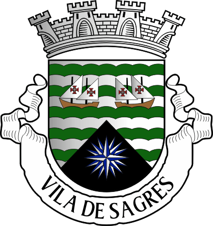 Brasão da freguesia de Sagres - Sagres civil parish, coat-of-arms Brasão da freguesia de Sagres - Sagres civil parish, coat-of-arms