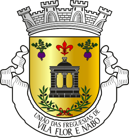 Brasão da União das freguesias de Vila Flor e Nabo - Vila Flor and Nabo civil parishes union, coat-of-arms