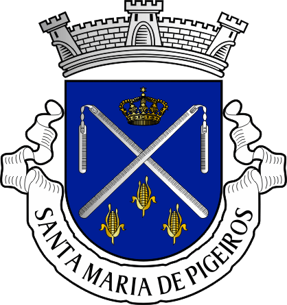 Brasão da antiga freguesia de Santa Maria de Pigeiros - Santa Maria de Pigeiros former civil parish, coat-of-arms Brasão da antiga freguesia de Santa Maria de Pigeiros - Santa Maria de Pigeiros former civil parish, coat-of-arms