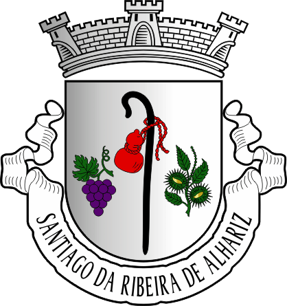 Brasão da freguesia de Santiago da Ribeira de Alhariz - Santiago da Ribeira de Alhariz civil parish, coat-of-arms Brasão da freguesia de Santiago da Ribeira de Alhariz - Santiago da Ribeira de Alhariz civil parish, coat-of-arms