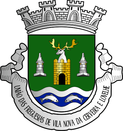 Brasão da União das freguesias de Vila Nova de Cerveira e Lovelhe - Vila Nova de Cerveira and Lovelhe civil parishes union coat-of-arms