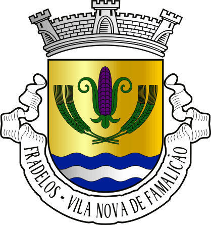 Brasão da freguesia de Fradelos - Fradelos civil parish, coat-of-arms Brasão da freguesia de Fradelos - Fradelos civil parish, coat-of-arms