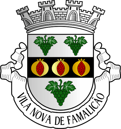 Brasão do Município de Vila Nova de Famalicão - Vila Nova de Famalicão municipal coat-of-arms Brasão do Município de Vila Nova de Famalicão - Vila Nova de Famalicão municipal coat-of-arms