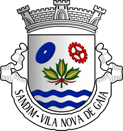 Brasão da antiga freguesia de Sandim - Sandim former civil parish, coat-of-arms