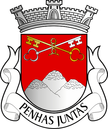 Brasão da freguesia de Penhas Juntas - Penhas Juntas civil parish, coat-of-arms Brasão da freguesia de Penhas Juntas - Penhas Juntas civil parish, coat-of-arms