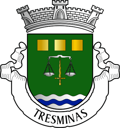 Brasão da freguesia de Tresminas - Tresminas civil parish, coat-of-arms