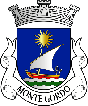 Brasão da freguesia de Monte Gordo - Monte Gordo civil parish, coat-of-arms Brasão da freguesia de Monte Gordo - Monte Gordo civil parish, coat-of-arms