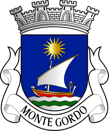Brasão da freguesia de Monte Gordo - Monte Gordo civil parish, coat-of-arms Brasão da freguesia de Monte Gordo - Monte Gordo civil parish, coat-of-arms