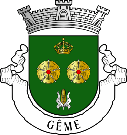Brasão da freguesia de Gême - Gême civil parish, coat-of-arms Brasão da freguesia de Gême - Gême civil parish, coat-of-arms