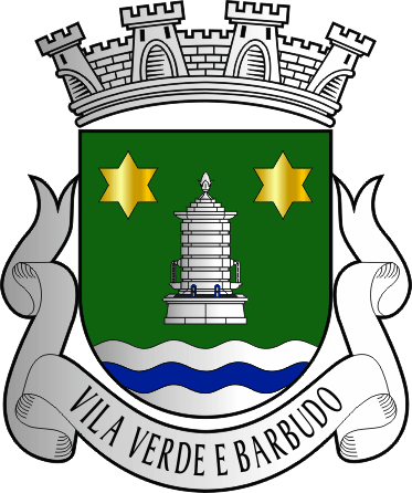 Brasão da freguesia de Vila Verde e Barbudo - Vila Verde and Barbudo civil parish, coat-of-arms Brasão da freguesia de Vila Verde e Barbudo - Vila Verde and Barbudo civil parish, coat-of-arms