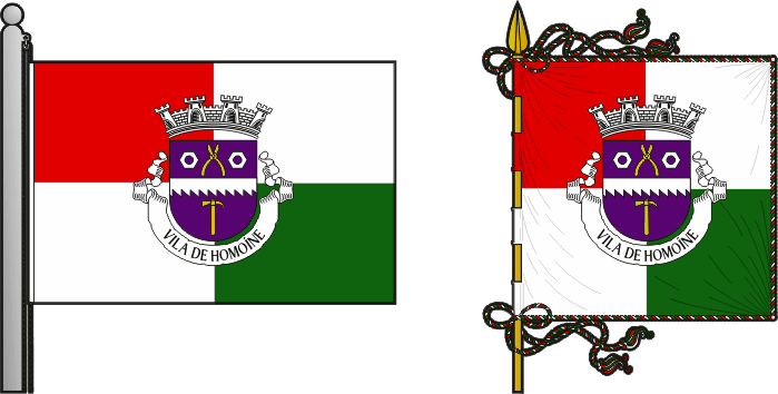 Bandeira e estandarte da circunscrição de Homoíne - Homoíne cirscunscription flag and banner Bandeira e estandarte da circunscrição de Homoíne - Homoíne cirscunscription flag and banner