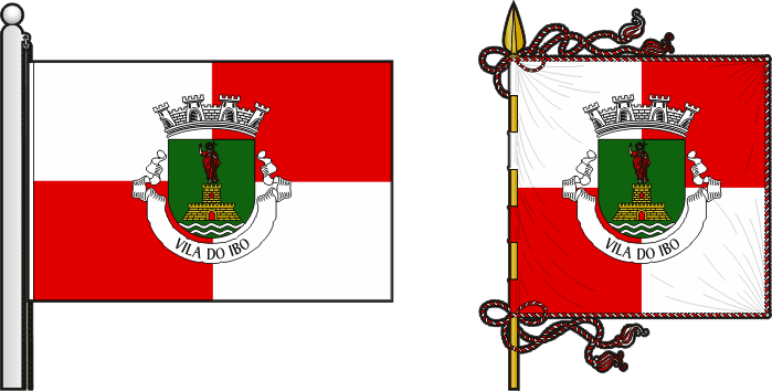 Bandeira e estandarte do Concelho do Ibo - Ibo municipality flag and banner Bandeira e estandarte do Concelho do Ibo - Ibo municipality flag and banner