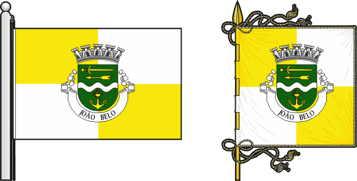 Bandeira e estandarte do Concelho de Gaza - Gaza municipal flag and banner