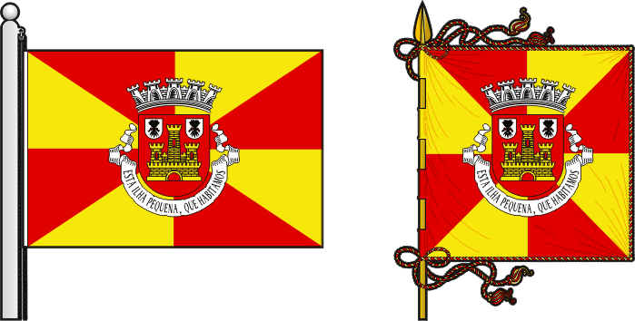 Bandeira e estandarte do Concelho de Moçambique - Moçambique municipality flag and banner Bandeira e estandarte do Concelho de Moçambique - Moçambique municipality flag and banner