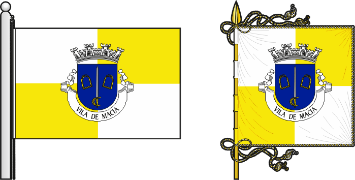 Bandeira e estandarte do Concelho do Bilene - Bilene municipality flag and banner Bandeira e estandarte do Concelho do Bilene - Bilene municipality flag and banner
