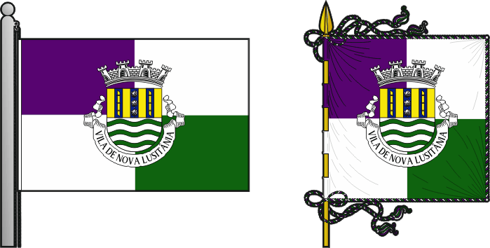 Bandeira e estandarte do Concelho do Búzi - Búzi municipality flag and banner