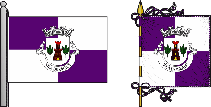 Bandeira e estandarte da Circunscrição de Ribáuè - Ribáuè circunscription flag and banner