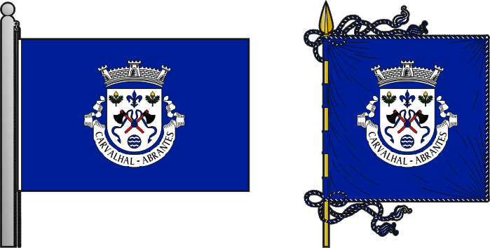 Bandeira e estandarte da freguesia de Carvalhal - Carvalhal civil parish, flag and banner Bandeira e estandarte da freguesia de Carvalhal - Carvalhal civil parish, flag and banner