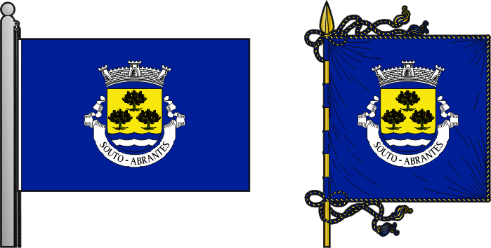Bandeira e estandarte da antiga freguesia de Souto - Souto former civil parish, flag and banner Bandeira e estandarte da antiga freguesia de Souto - Souto former civil parish, flag and banner