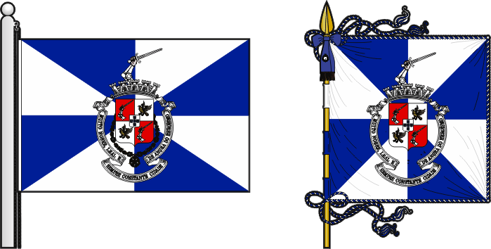 Bandeira e estandarte do Município de Angra do Heroísmo - Angra do Heroísmo municipal flag and banner Bandeira e estandarte do Município de Angra do Heroísmo - Angra do Heroísmo municipal flag and banner