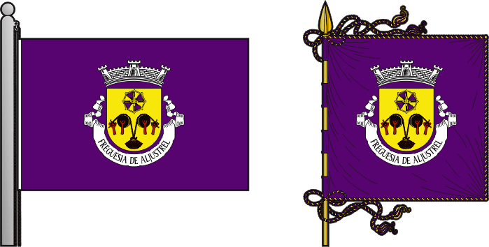 Bandeira e estandarte da antiga freguesia de Aljustrel - Aljustrel former civil parish, flag and banner Bandeira e estandarte da antiga freguesia de Aljustrel - Aljustrel former civil parish, flag and banner