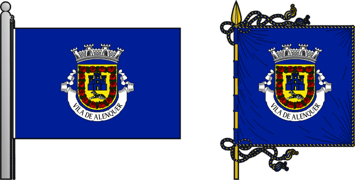 Bandeira e estandarte do Município de Alenquer - Alenquer municipal flag and banner