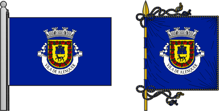 Bandeira e estandarte do Município de Alenquer - Alenquer municipal flag and banner