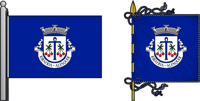 Bandeira e estandarte da antiga freguesia de Ribafria - Ribafria former civil parish, flag and banner