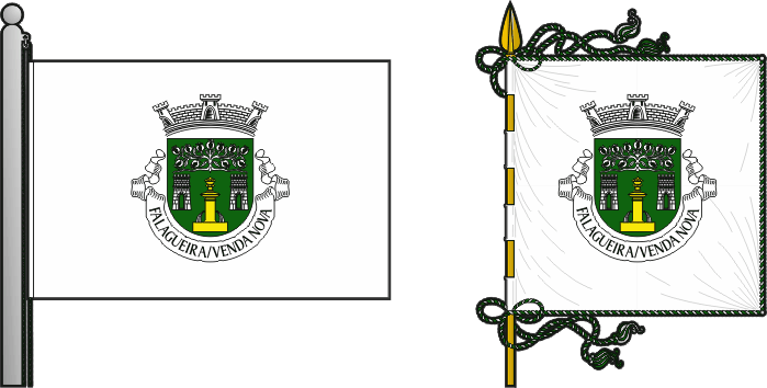 Bandeira e estandarte da antiga freguesia da Falagueira/Venda Nova - Falagueira/Venda Nova former civil parish, flag and banner