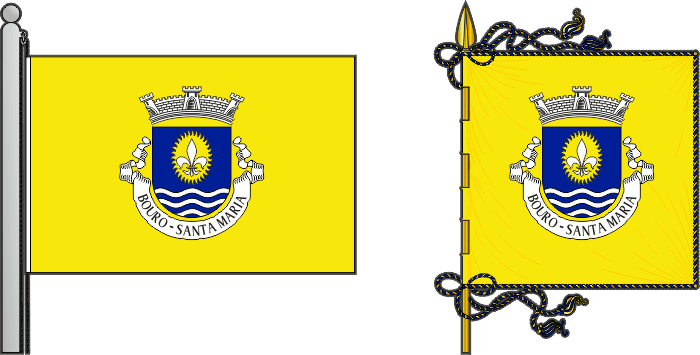Bandeira e estandarte da freguesia de Bouro (Santa Maria) - Bouro (Santa Maria) civil parish, flag and banner Bandeira e estandarte da freguesia de Bouro (Santa Maria) - Bouro (Santa Maria) civil parish, flag and banner