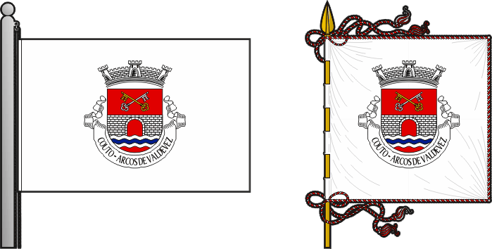 Bandeira e estandarte da freguesia de Couto - Couto civil parish, flag and banner Bandeira e estandarte da freguesia de Couto - Couto civil parish, flag and banner