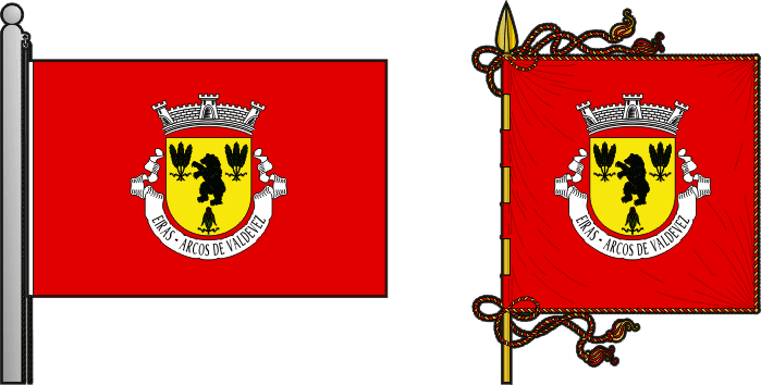 Bandeira e estandarte da antiga freguesia de Eiras - Eiras former civil parish, flag and banner
