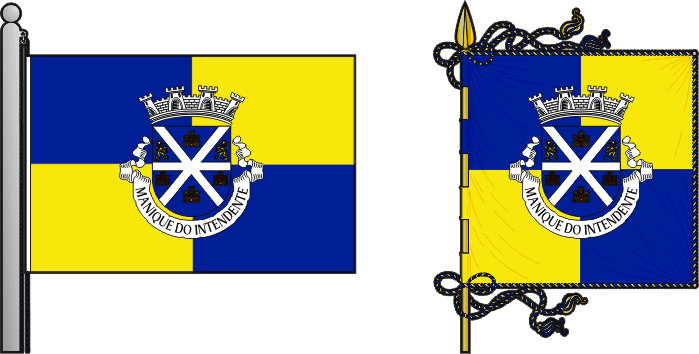 Bandeira e estandarte da antiga freguesia de Manique do Intendente - Manique do Intendente former civil parish, flag and banner Bandeira e estandarte da antiga freguesia de Manique do Intendente - Manique do Intendente former civil parish, flag and banner