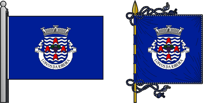 Bandeira e estandarte da antiga freguesia de Loivos da Ribeira - Loivos da Ribeira former civil parish, flag and banner Bandeira e estandarte da antiga freguesia de Loivos da Ribeira - Loivos da Ribeira former civil parish, flag and banner