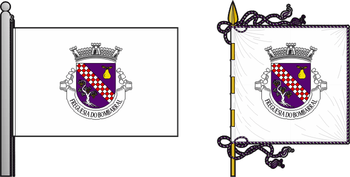 Bandeira e estandarte da antiga freguesia do Bombarral - Bombarral former civil parish, flag and banner