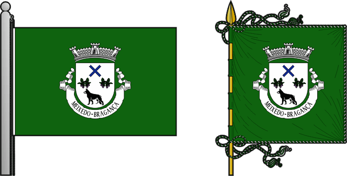 Bandeira e estandarte da antiga freguesia de Meixedo - Meixedo former civil parish, flag and banner
