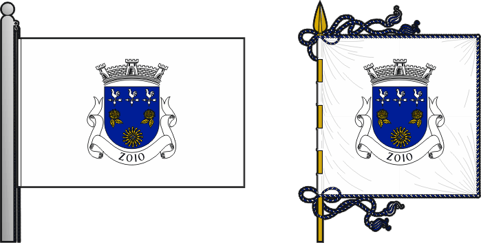 Bandeira e estandarte da freguesia de Zoio - Zoio civil parish, flag and banner Bandeira e estandarte da freguesia de Zoio - Zoio civil parish, flag and banner