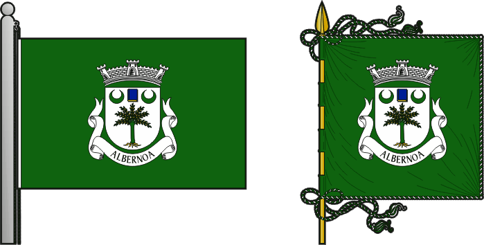Bandeira e estandarte da antiga freguesia de Albernoa - Albernoa former civil parish, flag and banner Bandeira e estandarte da antiga freguesia de Albernoa - Albernoa former civil parish, flag and banner